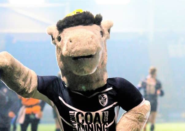 Percy the Pit Pony made his first Featherstone Rovers appearance on Friday evening. Picture: Carol Austerberry.