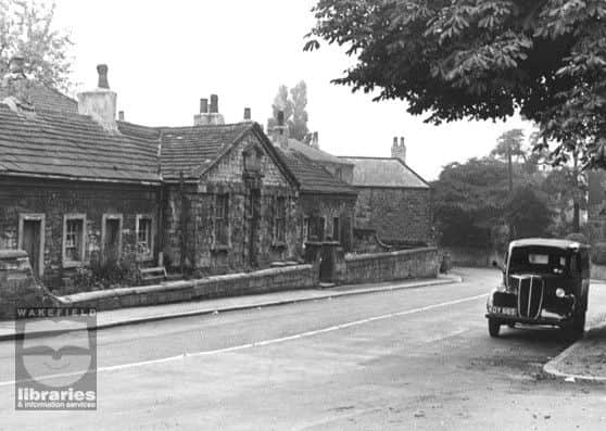 ACKWORTH: Church almshouses in the 1940s and 50s.