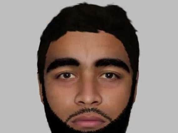 Police have released this e-fit of a suspect