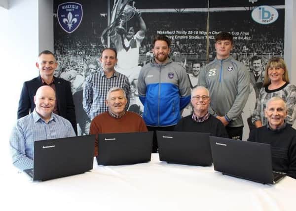 WEBSITE: Wakefield Trinity stars past and present were at the launch of the clubs heritage website.