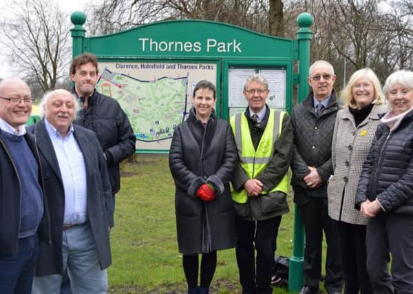 DETERMINED: Some of the people raising money to put on the Thornes Park bonfire and fireworks display after it was axed last year.