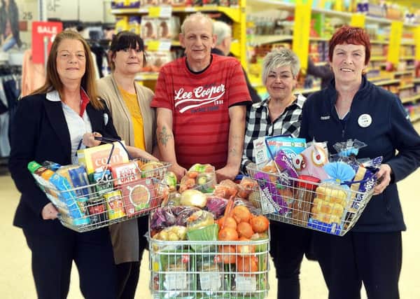 Tesco Hemsworth gave away seven tonnes of food - the equivalent of 17,000 meals.
 (Picture ref: AB094a0417)