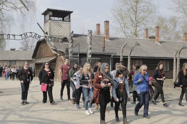 Students visited the Auschwitz museum located at the first camp.