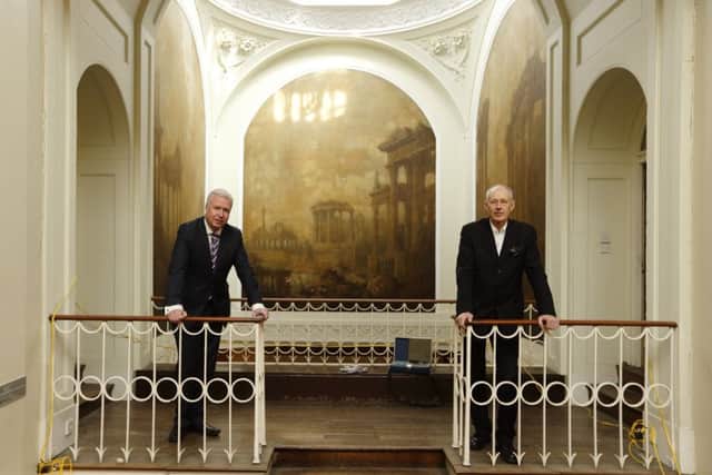 Peter Box and Mark Finch at Bretton Hall as work has started on it.