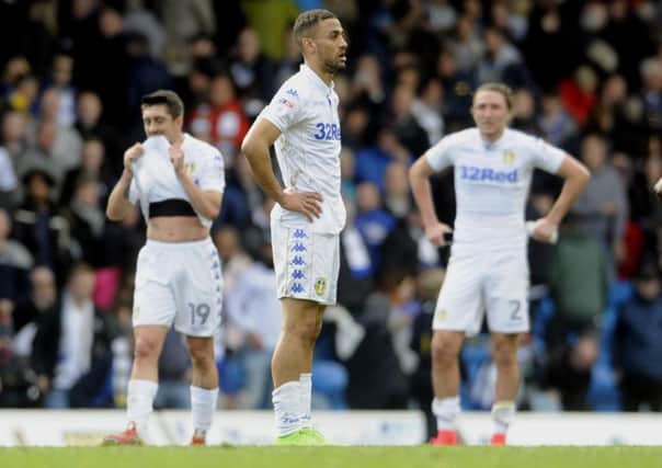 Leeds United v Wolves. dejected Leeds players at the end.17th April 2017 ..Picture by Simon Hulme