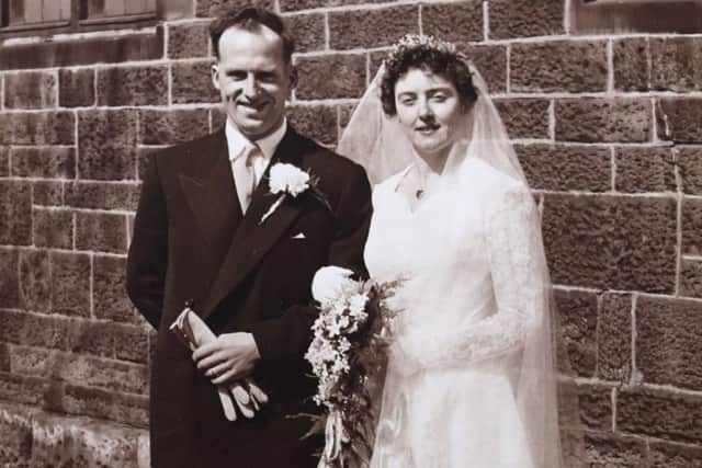 Anthony and Doreen on their wedding day.