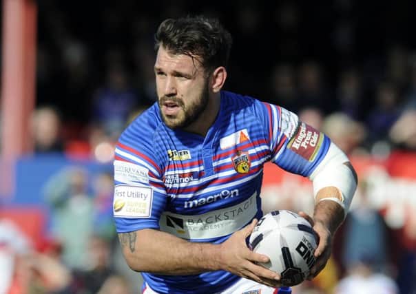 Scott Moore.
Wakefield Trinity Wildcats v Huddersfield Giants.  First Utility Superleague.  25 March 2016.  Picture Bruce Rollinson