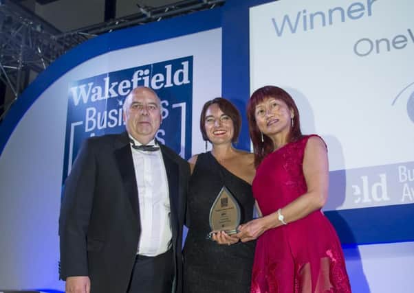 Picture by Allan McKenzie/YWNG - 17/06/2016 - Press - Wakefield Business Awards 2016, Unity Works, Wakefield,  England - People's Choice Awarded to One World Travel by Jo Marshall of YPO.