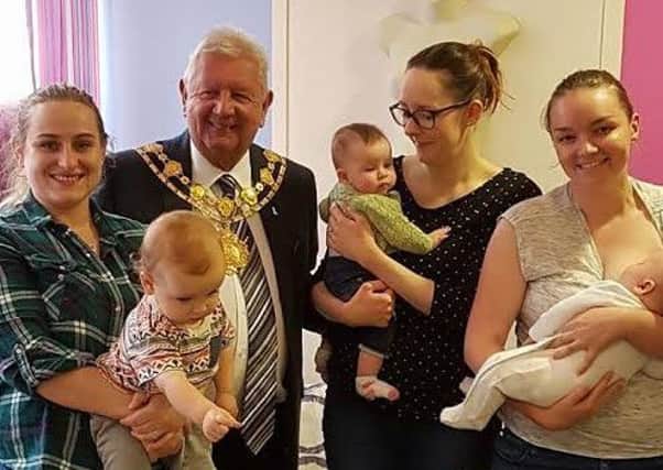 CIVIC EVENT: The Mayor of Wakefield, Coun Kevin Barker, attended Families and Babies launch event.