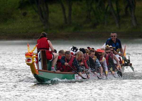 Dragon Boat racing at Pugneys