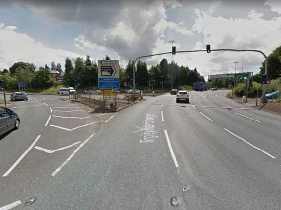 The crash happened at the Tingley roundabout. Picture: Google