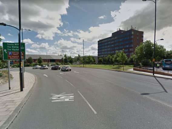 A section of Marsh Way is closed near Wakefield Bus Station. Picture: Google