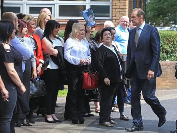 Norman Bettison approaches the court in Warrington