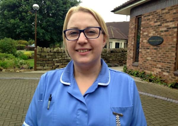 Wakefield Hospice staff nurse Rachael Hannon