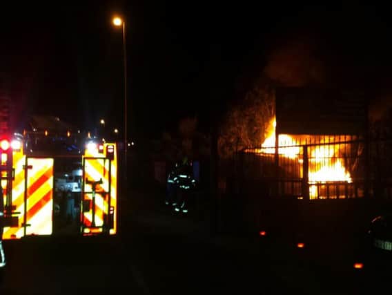 Fire at Lock Lane. Picture by Andrew Apperley