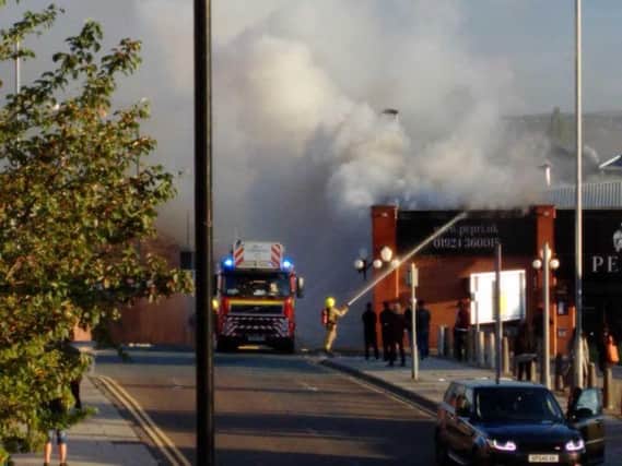 The scene in Smyth Street, Wakefield. Picture: Kevin Trickett.