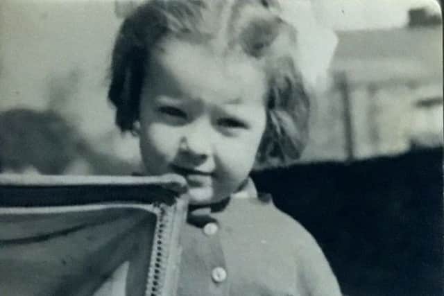 CHILDHOOD: Kathryn Ladley nee Houghton aged three.