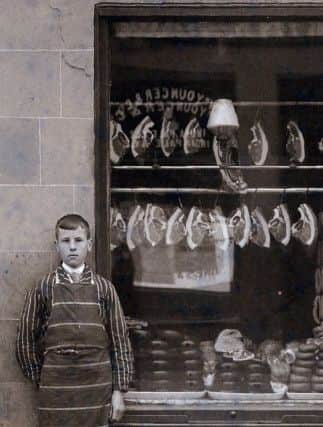 19th-century pork butcher apprentice from Germany (courtesy of family Manfred KÃ¼mmerer, Jungholzhausen, Germany).