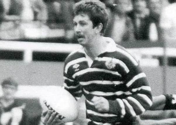 Steve Evans in action for Featherstone Rovers.