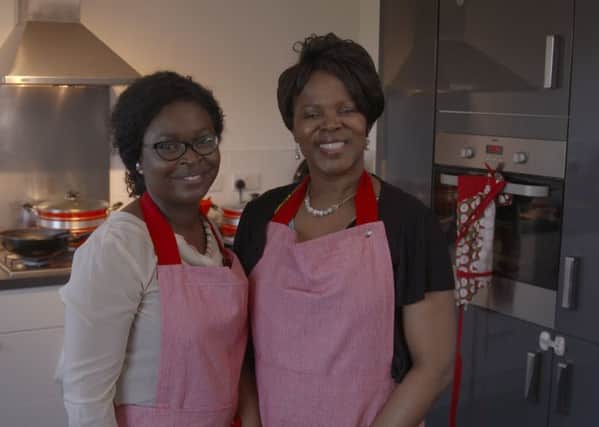 SHOW: Tosin Dayo-Oyekole, left, and Genevieve Ntuba are contestants on My Kitchen Rules UK.