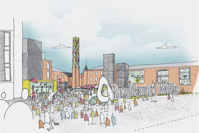 Design image showing what Rutland Mills could look like. Produced by Hawkins\Brown working with City and Provincial Properties PLC