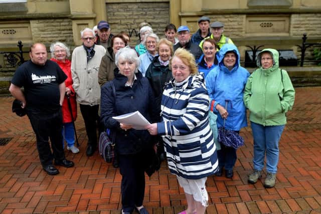 Council bosses were handed a petition