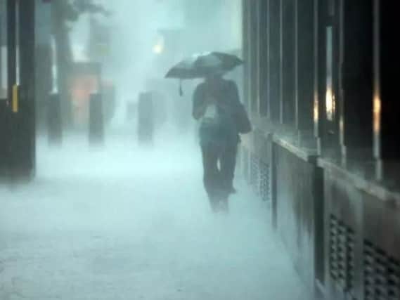 Parts of Yorkshire will be hit with heavy rain storms this weekend.