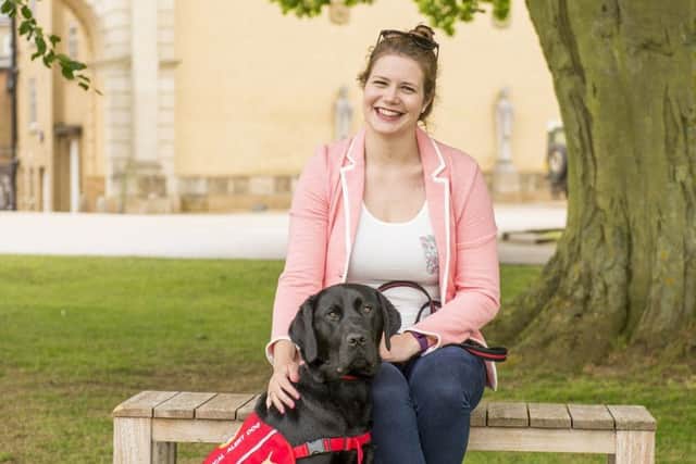 Katie Purcell and her devoted dog, Archie.