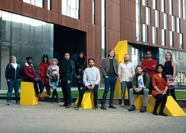 YORKSHIRE'S FINEST: (L-R) Rosie Summers, Leeds Young Persons Film Festival; Dave 0, Studio 12; Jez Colborne, Mind the Gap; Summer Knight, Location Runner for Victoria; Shay Moradi, Running the Halls; Maariah Hussain, Ackley Bridge; Moshin Ahmad, True North; Miles Watts, One&Other; Richard Orillo;  Oliver Semple, Monster Island Films; Hugh Mann Adamson, Let There Be Light Productions; Suman Hanif, Documentary Maker; Sarah Broadbent, Orillo.