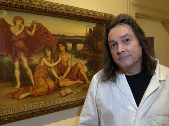 Expert Dr Stephen Buckley believes he will fin mummy remains in paintings at Cannon Hall