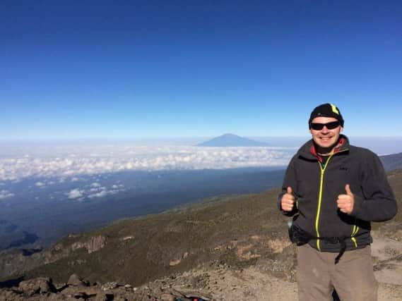 DID IT: Lee Chopping climbed Mount Kilimanjaro for charity.