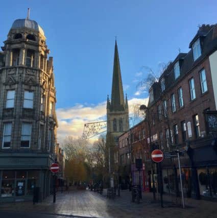 Looking from Cross Sqare to Wakefield Cathedral. Picture by Amy Lilley.