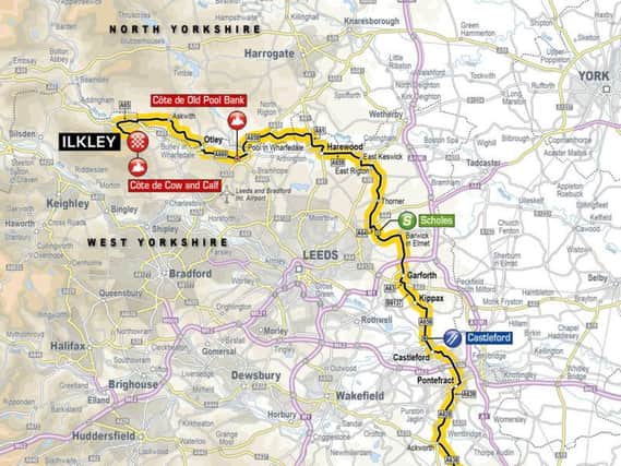 Tour de Yorkshire - the first part of the route on day two.