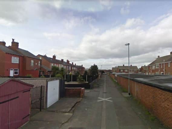 The man was attacked in a ginnel leading from Ashgap Lane to Gladstone Street in Normanton. Picture: Google