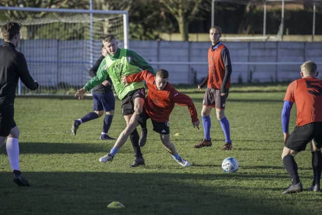 Picture by Allan McKenzie/YWNG - 07/01/18 - Sport - Football - Yorkshire Football Team, Hemsworth MW FC, England - Yorkshire football players and coaching.
