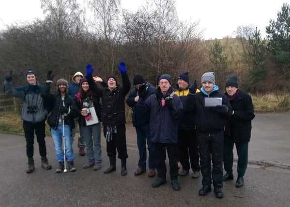 OUTING: Wild About Wakefields walking group during a visit to RSPB St Aidans on January 9.