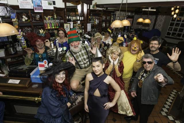 Picture by Allan McKenzie/YWNG - 15/01/18 - Press - Fox and Hounds Panto, Newmillerdam, England - The Fox and Hounds Panto cast.