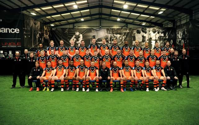 Castleford Tigers' 2018 squad.