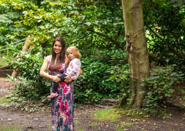 Sophie Mei Lan with one of her young daughters at Nostell Priory.