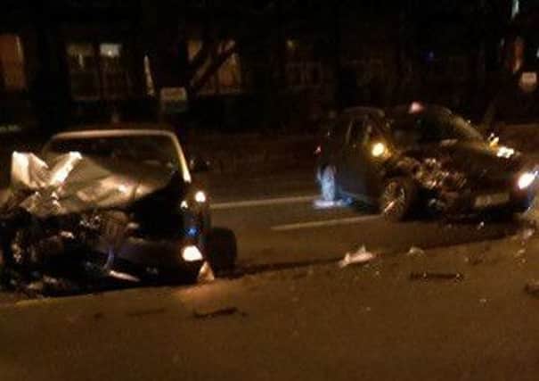 The crash on Doncasteer Road, Wakefield. (pic supplied by Sylvia Vanessa Maria)