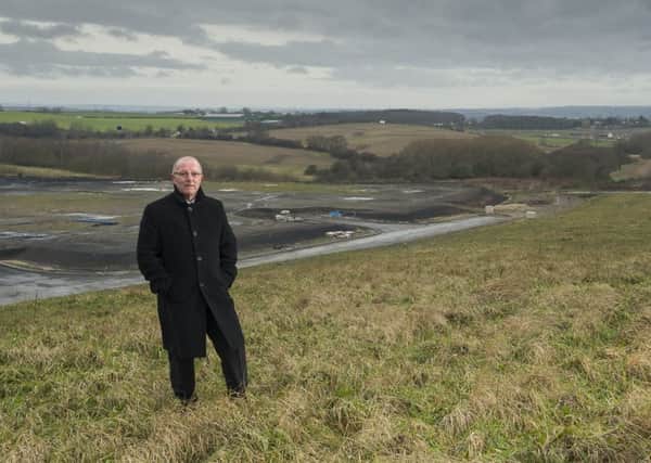SCHEME: Coun David Dagger at the site of the link road, back when plans were announced for it in 2015.