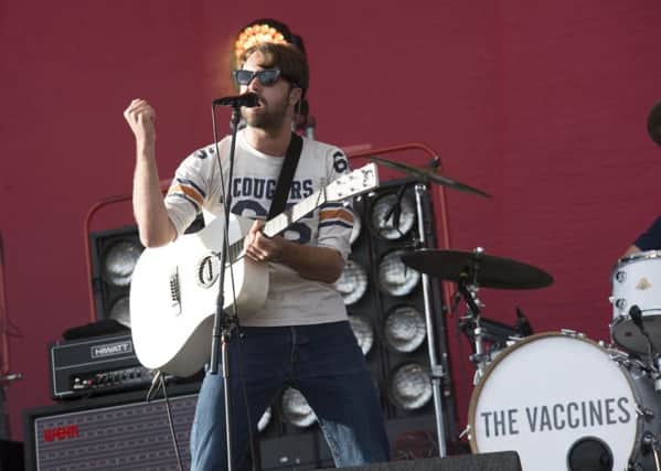 The Vaccines on the Main Stage at the 2016 Leeds Festival.