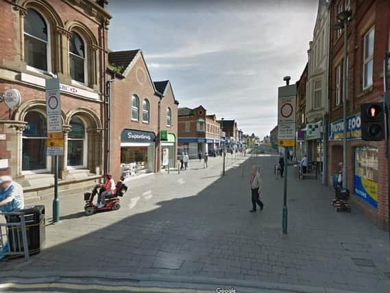 Castleford town centre, image courtesy of Google.