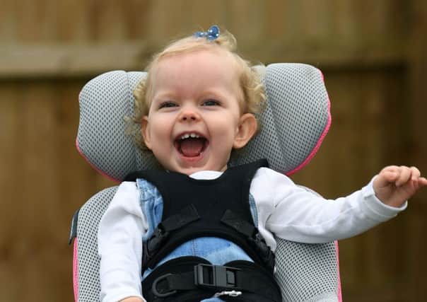 Imogen Holmes was diagnosed with spastic quadriplegic cerebral palsy  in June 2017.