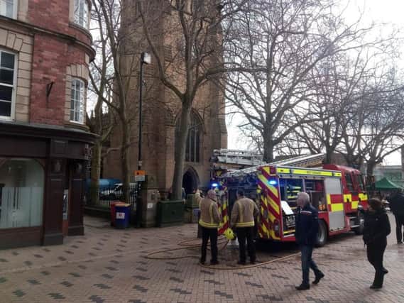Fire at Wakefield Cathedral