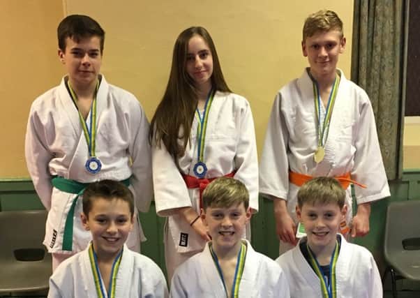 Knottingley Judo Club's medal winners.