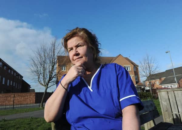20 March 2018.... Pinderfields Hospital midwife Jane Greaves who was fired last week in a move union Unison has dubbed ''outrageous'' Picture Scott Merrylees