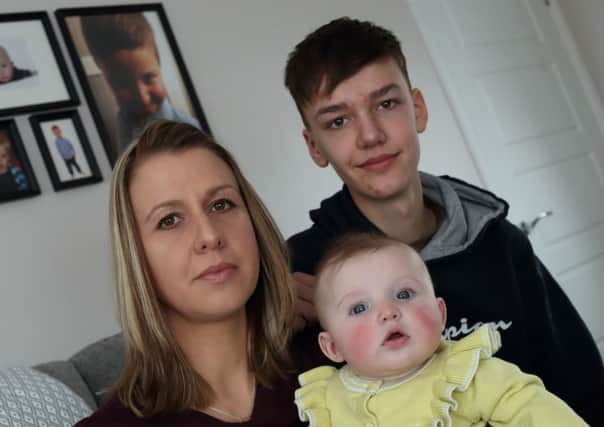 Blake Holdsworth was diagnosed with leukaemia aged five, he died aged seven in November last year. His family are now doing a series of charity events beginning with a charity cycle on Saturday March 31. Pictured is mum Elaine and Alana and Draiden Holdsworth