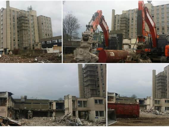 Police have issued a warning against entering the old Bishopgarth training school site as demolition continues.