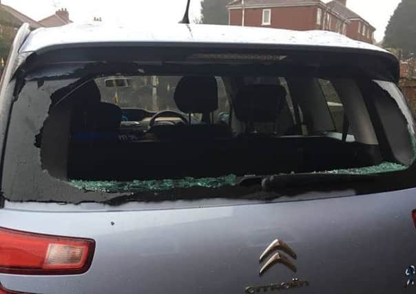 The C4 window was smashed on the old A1 road.